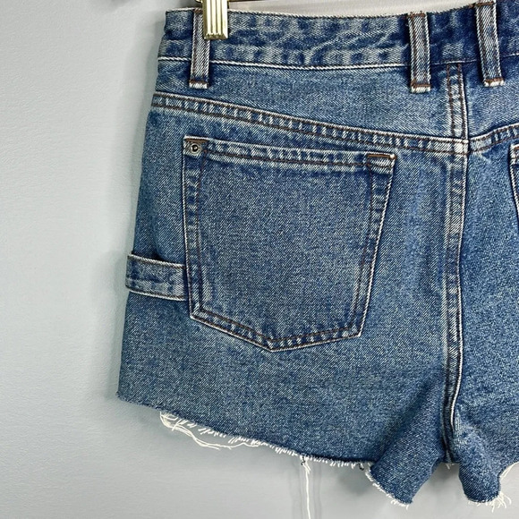 RVCA NWT The Highly Werked Carpenter Jean Shorts Vintage Vibe High Waist Size 29 - Picture 7 of 14